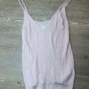 Anthropologie Light Pink Ribbed Camisole